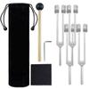 Orelvique 128 Hz Tuning Forks for Healing,Sound Frequency Healing Instruments Set,Meditation Accessories,Diapasones Terapeuticos,Contain Reflex Hammer,4 Packs view 1