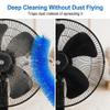 3 PCS Bendable Microfiber Head, Reusable Dust Remover Fan Cleaner Washable Fan Duster Cleaning Brush for Ceiling Fans Blades Curtains Air Conditioning Shutters Vents Cars(Blue) view 4