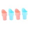 Haofy 4pcs Ice Cream Cone Holder Scooper Reusable Mini Ice Cream Cones Stand Upright for Scooping Frozen Yogurt Sorbet with No Food Safe PP Dishwasher Safe view 4