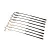 10pairs Spring Metal Rimless Eyeglasses Temple Replacement Leg With Tip Gold Silver Black(T49 Mix Color) view 3