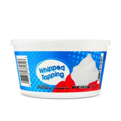 Whipped Topping, Dessert and Fruit Topping, 8 oz (Frozen)