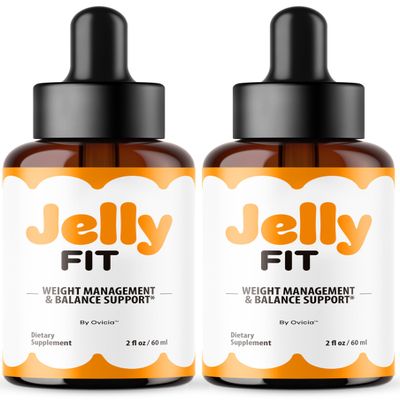 (2 Pack) Jelly Fit Drops - Official JellyFit Oral Liquid Drops Advanced Premium Formula Maximum Strength, All Natural Ingredients Vitamins for Overall Health & Wellness Reviews, 2 Bottles for 2 Months