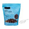 Milk Chocolate Almonds Chocolate Covered Nuts Snack, Sweet & Crunchy Almond Chocolate, Resealable Bulk Bag (3 Lb 48 Oz) With Mini Braidz Scoop view 1