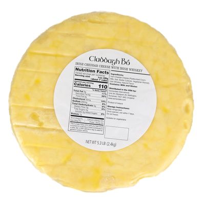 Somerdale Claddagh B Irish Cheddar Cheese with Irish Whiskey 1lb (Pack of 2)