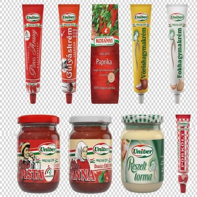 Authentic Hungarian Seasoning Set, Paprika Pastes, Goulash Cream, Garlic & Onion Pastes, with Kotanyi Ground Paprika grocery pack