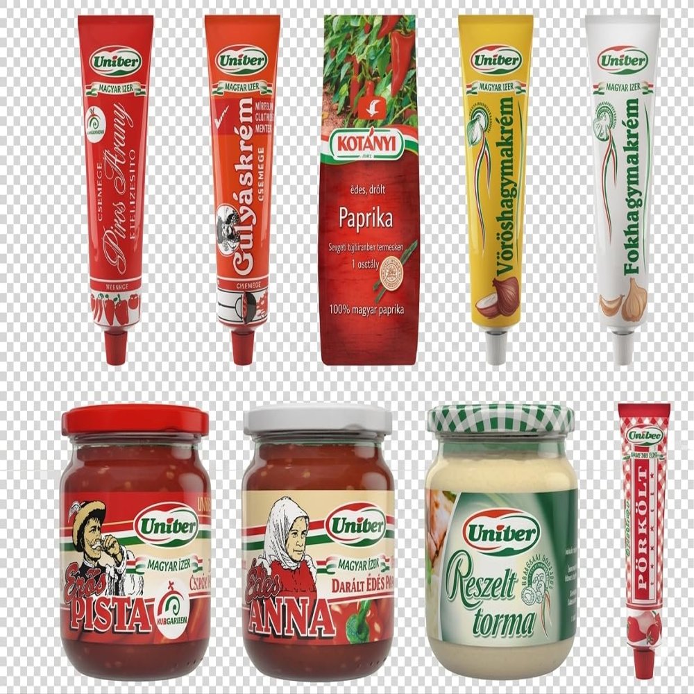 Authentic Hungarian Seasoning Set, Paprika Pastes, Goulash Cream, Garlic & Onion Pastes, with Kotanyi Ground Paprika grocery pack