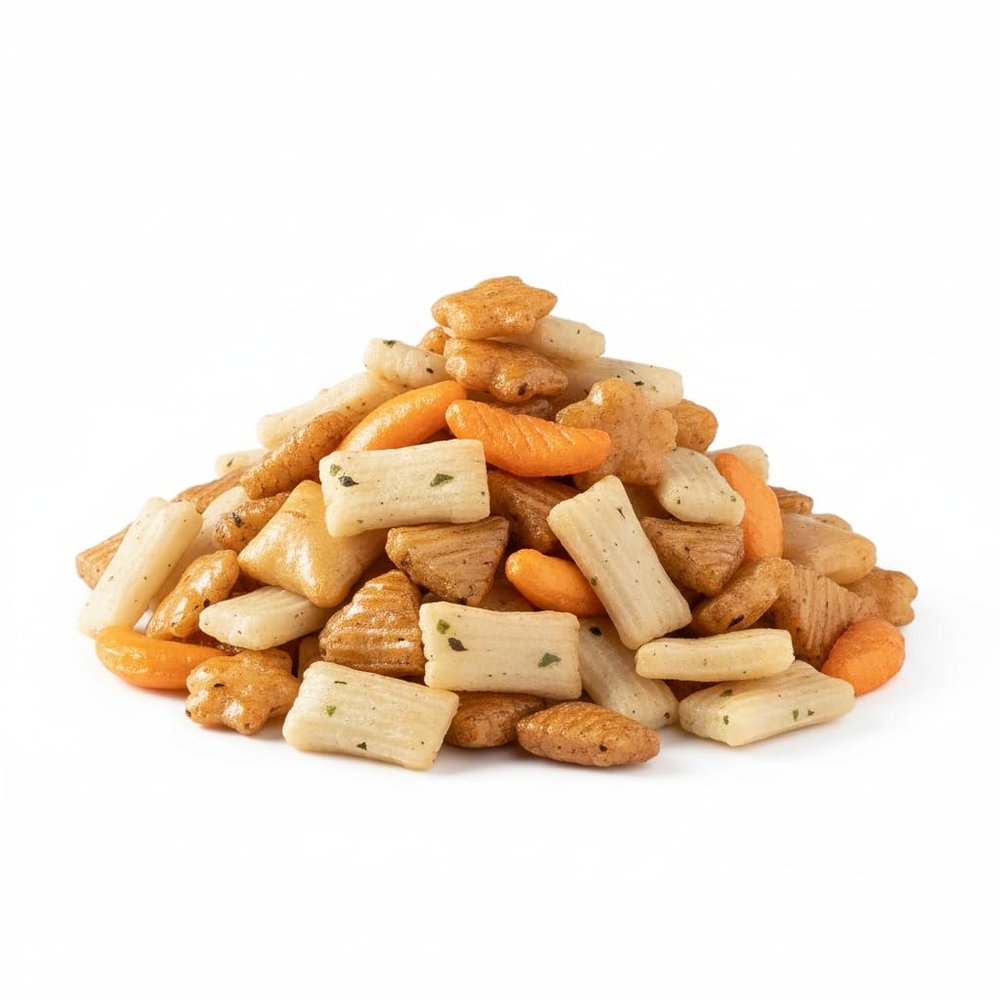 Oriental Rice Crackers - Classic Savory Flavor, Light and Crispy Rice Snacks - Healthy Asian Style Crackers in Resealable Bag - 2 lb