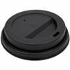 VeZee Black Dome Lids for 10, 12 & 16 oz Poly Paper Cups | Leak Resistant Fit with Sip Opening and Vent Hole | Disposable Plastic Lids for Hot Cold Drinks Coffee Tea Cups | 3000 Count view 3