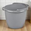 10 Qt. Spout Pail Classic Titanium, Gray Plastic Bucket with Pour Spout & Comfort Grip Handle, Ideal for Household Cleaning, Mopping, Washing Cars and Gardening view 1