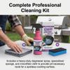 Heavy Duty Grill Degreaser Spray, 2026 Upgrade Heavy Duty Grill Grease Eraser Spray with Cloth Sponge Scrubber Set,Remove Stubborn Grease Smoky Stains Outdoor BBQ Smoker Grates (3) view 2