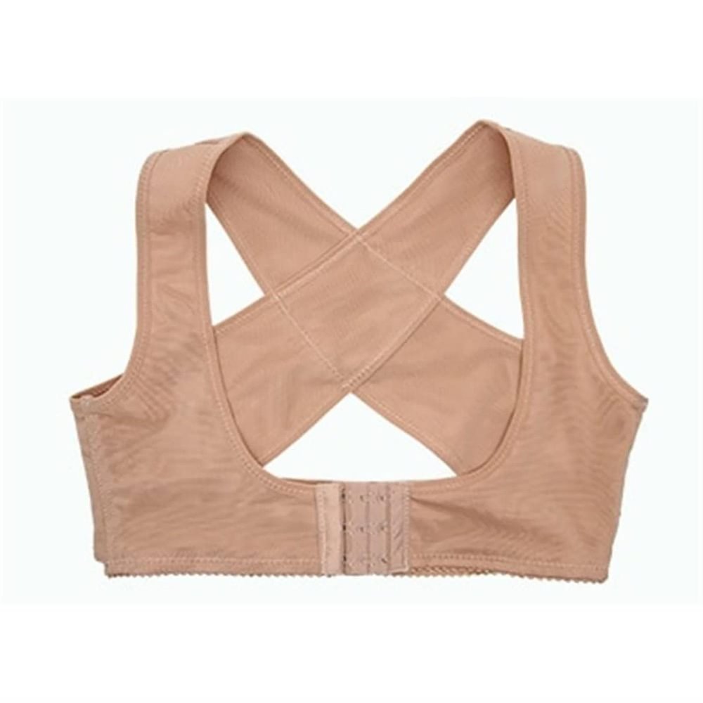 Adjustable Upper Back Shoulder Support Brace Invisible Body Shaper Corset Women Chest Posture Corrector Belt Adult Hunchback Correction Orthotics(Skin M)