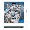 Blue Eyed Snow Leopard Bathroom Scale for Body Weight High Precision Digital Scale for Home Portable Weight Scale with Auto Step-On Function and Clear LCD Easy to Read view 2