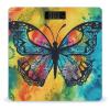 Butterfly Tie Dye Bathroom Scale for Body Weight High Precision Digital Scale for Home Portable Weight Scale with Auto Step-On Function and Clear LCD Easy to Read view 1