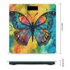 Butterfly Tie Dye Bathroom Scale for Body Weight High Precision Digital Scale for Home Portable Weight Scale with Auto Step-On Function and Clear LCD Easy to Read view 2