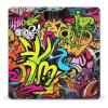 Graffiti Drawing Bathroom Scale for Body Weight High Precision Digital Scale for Home Portable Weight Scale with Auto Step-On Function and Clear LCD Easy to Read view 1