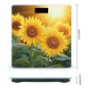 Sunflower Flowers Bathroom Scale for Body Weight High Precision Digital Scale for Home Portable Weight Scale with Auto Step-On Function and Clear LCD Easy to Read view 2