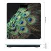 Green Peacock Feather Bathroom Scale for Body Weight High Precision Digital Scale for Home Portable Weight Scale with Auto Step-On Function and Clear LCD Easy to Read view 2