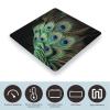 Green Peacock Feather Bathroom Scale for Body Weight High Precision Digital Scale for Home Portable Weight Scale with Auto Step-On Function and Clear LCD Easy to Read view 3