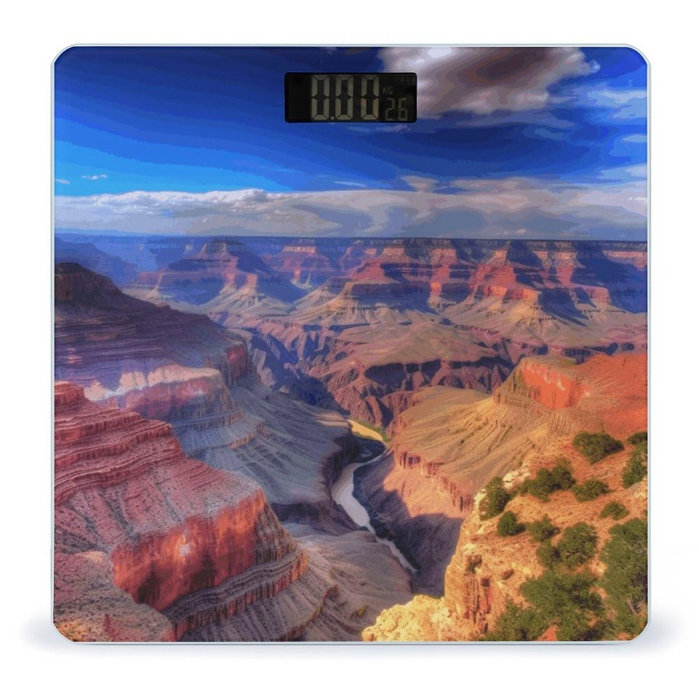 Beauty Grand Canyon Bathroom Scale for Body Weight High Precision Digital Scale for Home Portable Weight Scale with Auto Step-On Function and Clear LCD Easy to Read
