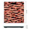 Bacon Pattern Bathroom Scale for Body Weight High Precision Digital Scale for Home Portable Weight Scale with Auto Step-On Function and Clear LCD Easy to Read view 2