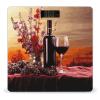 Red Wine Flower Bathroom Scale for Body Weight High Precision Digital Scale for Home Portable Weight Scale with Auto Step-On Function and Clear LCD Easy to Read view 1