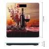 Red Wine Flower Bathroom Scale for Body Weight High Precision Digital Scale for Home Portable Weight Scale with Auto Step-On Function and Clear LCD Easy to Read view 2
