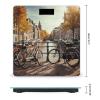 Bicycles in Amsterdam Bathroom Scale for Body Weight High Precision Digital Scale for Home Portable Weight Scale with Auto Step-On Function and Clear LCD Easy to Read view 2