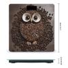 Coffee Bean Owl Bathroom Scale for Body Weight High Precision Digital Scale for Home Portable Weight Scale with Auto Step-On Function and Clear LCD Easy to Read view 2