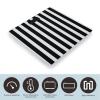 Black & White Stripe Bathroom Scale for Body Weight High Precision Digital Scale for Home Portable Weight Scale with Auto Step-On Function and Clear LCD Easy to Read view 3