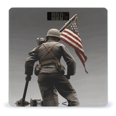 United States Marine Bathroom Scale for Body Weight High Precision Digital Scale for Home Portable Weight Scale with Auto Step-On Function and Clear LCD Easy to Read