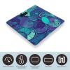 Blue Teal Lemon Bathroom Scale for Body Weight High Precision Digital Scale for Home Portable Weight Scale with Auto Step-On Function and Clear LCD Easy to Read view 3