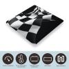 Black White Formula Checkered Flags Pattern Bathroom Scale for Body Weight High Precision Digital Scale for Home Portable Weight Scale with Auto Step-On Function and Clear LCD Easy to Read view 3