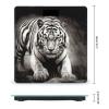 Black and White Tiger Bathroom Scale for Body Weight High Precision Digital Scale for Home Portable Weight Scale with Auto Step-On Function and Clear LCD Easy to Read view 2