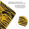 Mustard Yellow and Black Bathroom Scale for Body Weight High Precision Digital Scale for Home Portable Weight Scale with Auto Step-On Function and Clear LCD Easy to Read view 4