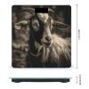 Black and White Goat Bathroom Scale for Body Weight High Precision Digital Scale for Home Portable Weight Scale with Auto Step-On Function and Clear LCD Easy to Read view 2