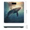 Whale Above Sea Water Bathroom Scale for Body Weight High Precision Digital Scale for Home Portable Weight Scale with Auto Step-On Function and Clear LCD Easy to Read view 2