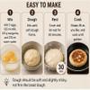 Korean Sweet Pancake Mix (Hotteok), Soft & Chewy Korean Street Food, Easy to Make Dough Mix, Family Size 4.4 lb (2 kg), EMERALD GARDEN view 4