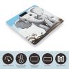 White Elephant Bathroom Scale for Body Weight High Precision Digital Scale for Home Portable Weight Scale with Auto Step-On Function and Clear LCD Easy to Read view 3