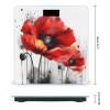 Beautiful Poppy Flower Ink Bathroom Scale for Body Weight High Precision Digital Scale for Home Portable Weight Scale with Auto Step-On Function and Clear LCD Easy to Read view 2