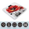 Beautiful Poppy Flower Ink Bathroom Scale for Body Weight High Precision Digital Scale for Home Portable Weight Scale with Auto Step-On Function and Clear LCD Easy to Read view 3