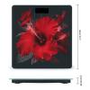 Red Hibiscus Flowers Bathroom Scale for Body Weight High Precision Digital Scale for Home Portable Weight Scale with Auto Step-On Function and Clear LCD Easy to Read view 2