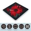 Red Hibiscus Flowers Bathroom Scale for Body Weight High Precision Digital Scale for Home Portable Weight Scale with Auto Step-On Function and Clear LCD Easy to Read view 3