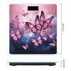 Pink Butterflies Bathroom Scale for Body Weight High Precision Digital Scale for Home Portable Weight Scale with Auto Step-On Function and Clear LCD Easy to Read view 2