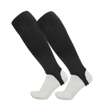 PAKHUDB Calf Compression Sleeves 1Pair Breathable Summer Long Stomping Heel Calf Socks, Soccer Shin Guard Sleeves(Black)