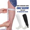 PAKHUDB Calf Compression Sleeves 1Pair Breathable Summer Long Stomping Heel Calf Socks, Soccer Shin Guard Sleeves(Black) view 3
