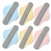 6 Pcs Reusable Incontinence Pads for Women, Washable Menstrual Pads with Wings and Snap Buttons, Cotton Cloth Panty Liners for Light Bladder Leaks, Periods, Postpartum Care and Daily Protection (6) view 1