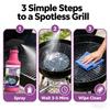 Fast-Acting Heavy-Duty Grill Degreaser Spray - BBQ Grill Cleaner for Outdoor & Kitchen, BBQ Heavy Duty Degreaser Grill Cleaner Spray for Removing Stubborn Grease and Burnt-on Residue (1PCS) view 3