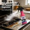 Fast-Acting Heavy-Duty Grill Degreaser Spray - BBQ Grill Cleaner for Outdoor & Kitchen, BBQ Heavy Duty Degreaser Grill Cleaner Spray for Removing Stubborn Grease and Burnt-on Residue (1PCS) view 4