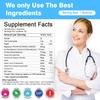 Magnesium Glycinate Gummies 600mg Sugar Free Magnesium & Potassium Dietary Supplement with Vitamin D, B6 and CoQ10 for Calm Support & Sleep for Adults - High Absorption -Blueberry Gummies view 3