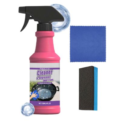 Oven Cleaner Heavy Duty, 120ml Heavy Duty Bbq Grill Degreaser, Smoky Stains And Stubborn Grease, For Countertops Range Hoods Grates Ovens Stovetops Electric Smokers